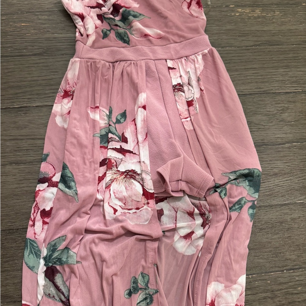 Floral Pink Maxi Dress